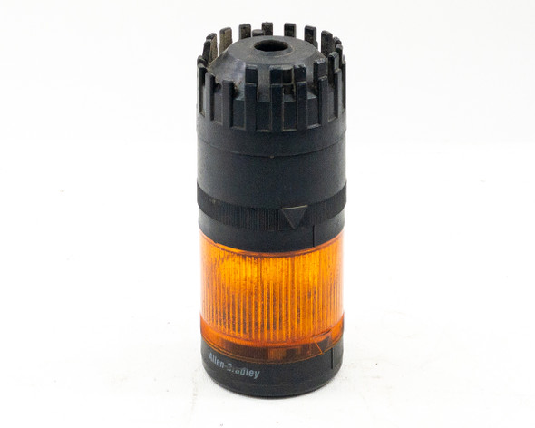 Allen - Bradley 855T-B24SA1 Sound Module & 855T-B24FN5 Stack Light, Orange AS-IS