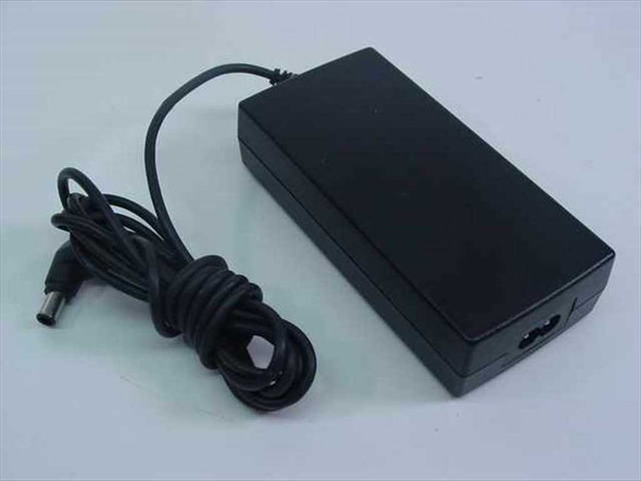 Sony PCGA-AC71 AC adapter with attached barrel plug output cable and figure-8 AC input end, full unit view
