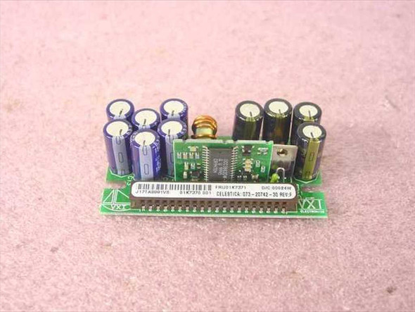 YXI Electronics Celestica 073-20742-30 Rev F VRM8.2/8.3 Voltage Regulator Module for IBM Netfinity 7000 – top/front view showing capacitors and label