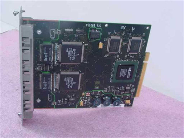 HP 5064-4202 ProCurve switch module — PCB top side showing Bel Fuse magnetics, main controller ICs, and memory chips