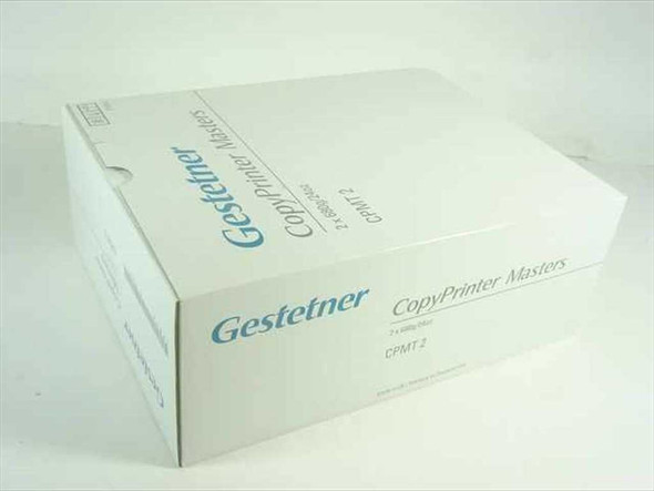 Gestetner 2730920 CPMT2 CopyPrinter Masters box — top and front angle showing brand and product name