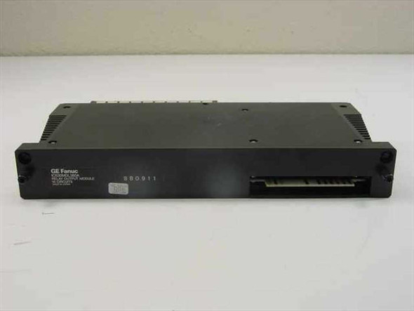 GE Fanuc IC630MDL380A Relay Output Module — side view showing GE Fanuc label and backplane connector edge