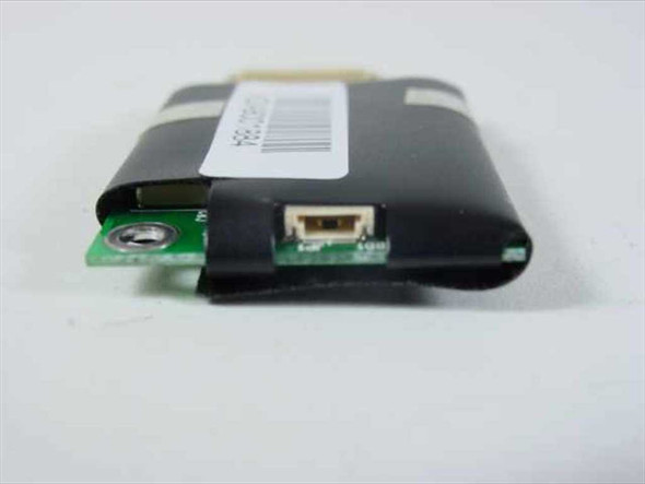 Askey 1456 VQL4 modem board side view showing RJ-11 phone jack port and wrapped board edge