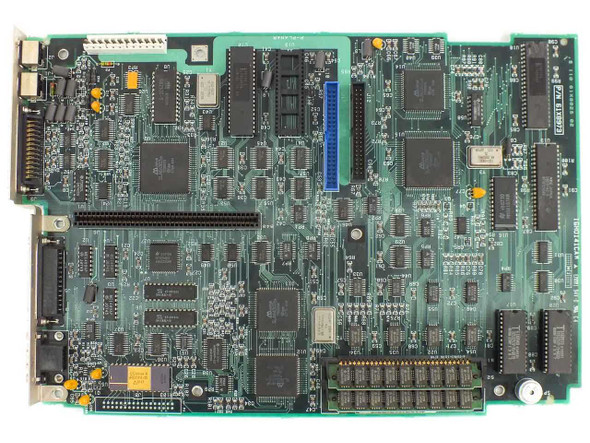 IBM PS/2 8530 System Board 61X8823 – full top-down view showing populated PCB with multiple ICs, memory chips, and edge connectors