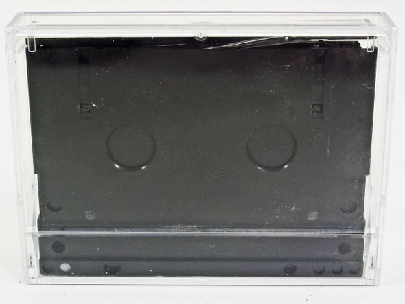 3M DDS-90 4mm DDS Media Recognition System tape cassette — rear view in clear plastic case