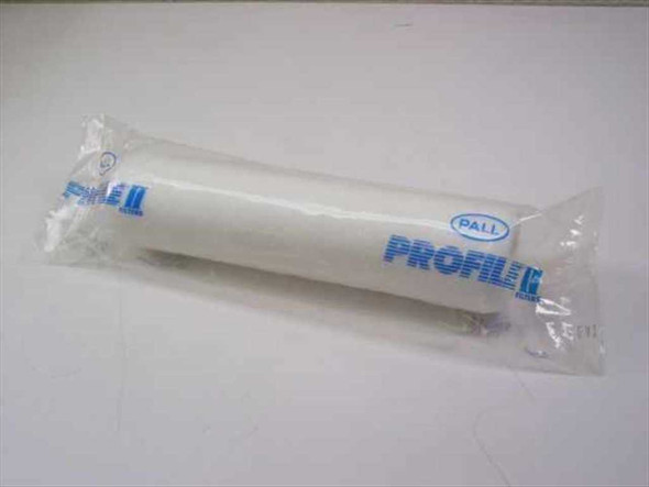 Pall R1P400 Profile II filter cartridge sealed in original clear plastic bag, front view showing blue Profile II and Pall branding