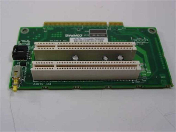 Compaq 262298-001 riser card – reverse top view showing dual PCI slots and board markings