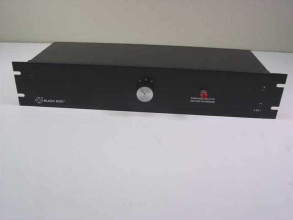 Black Box SR913A KVM Switch – straight-on front panel view showing rotary port selector and LED indicator
