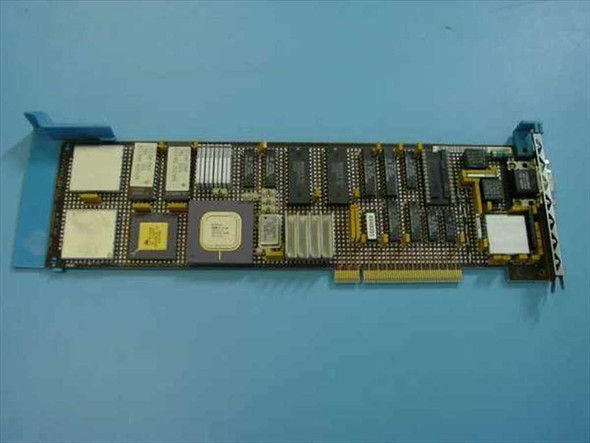 IBM 83X7488A MCA Token Ring NIC long card — top component side view showing full PCB layout