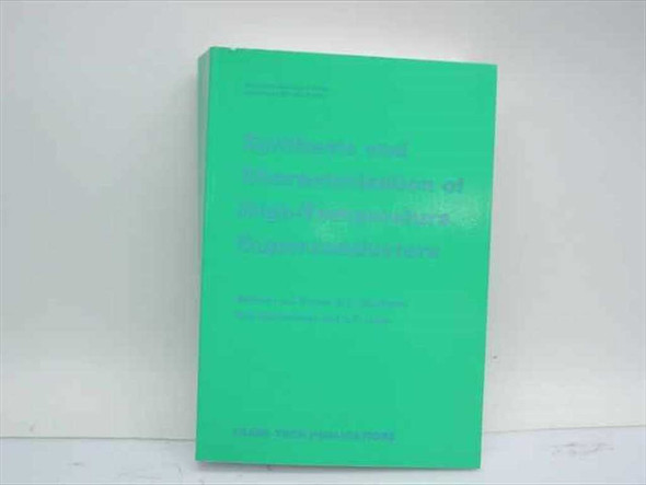 Synthesis and Characterization of High-Temperature Superconductors — front cover, green softcover, Trans Tech Publications 1993