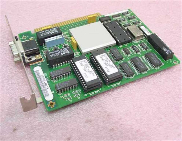 IBM 92F4555 ISA 8-bit Token Ring network card – front component side showing main ICs and DB9 bracket