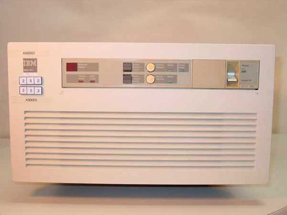 IBM 9335-B01 Disk Drive Carriage front panel view showing IBM logo, device controls, and ventilation grille