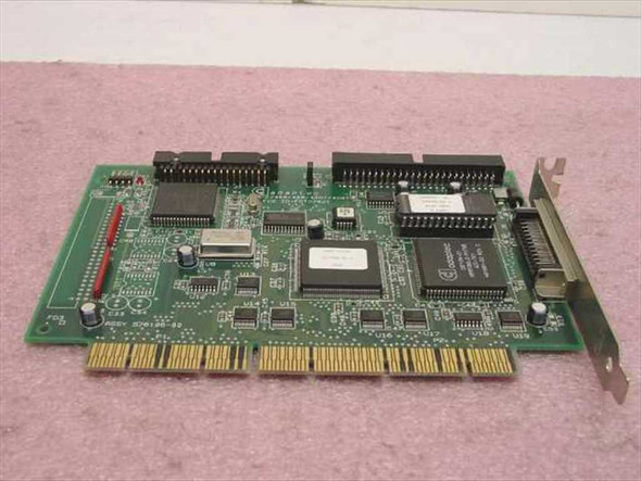 Adaptec AHA-2940A/42A/40AT/42AT SCSI PCI card — reverse-angle top view showing internal 68-pin Wide and 50-pin Narrow SCSI headers and full PCB layout