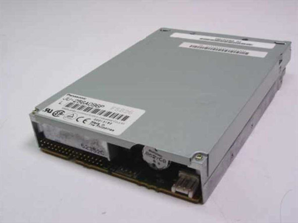 Panasonic JU-256A096P 3.5 internal floppy drive – rear view showing 34-pin IDE connector and mounting points