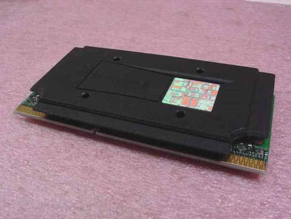 Intel Pentium II SL3EE SECC2 CPU — top view showing black heat spreader cover with Intel holographic sticker
