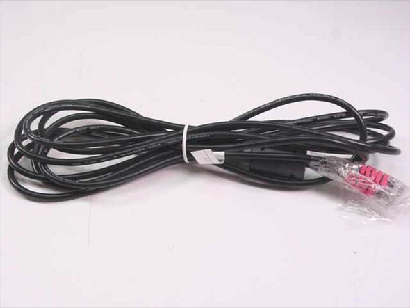 Polycom 20071-001 12ft RJ11 analog POTS telephone cable coiled — full cable view