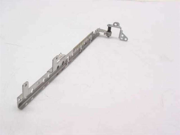 Toshiba Satellite P-100 LCD display bracket hinge rail – angled view showing mounting tabs and hinge end