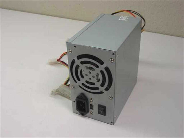 Unbranded ATX 250W power supply – front panel view with power switch and cooling fan visible