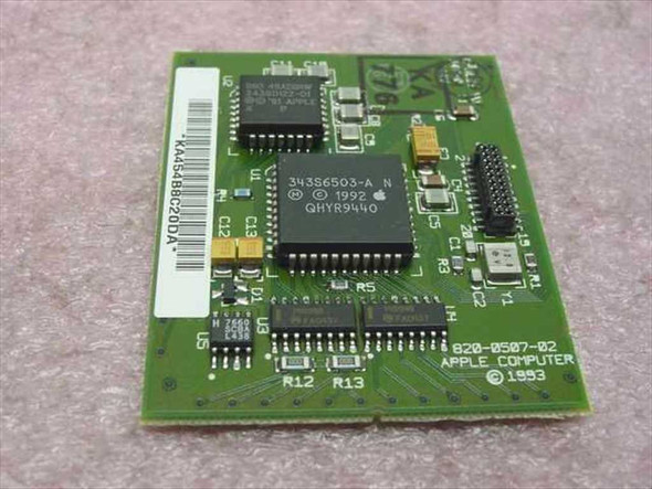 Apple 820-0507-02 trackpad board – reverse top view showing Apple 343S6503-A controller IC and 820-0507-02 Apple Computer 1993 silkscreen