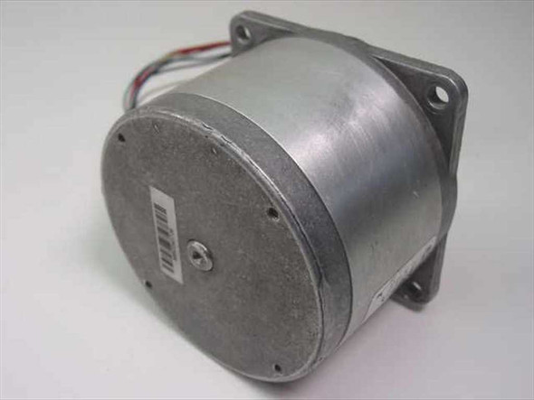 Czerweny 50C45A stepper motor rear view showing cylindrical body, mounting flange, and barcode label