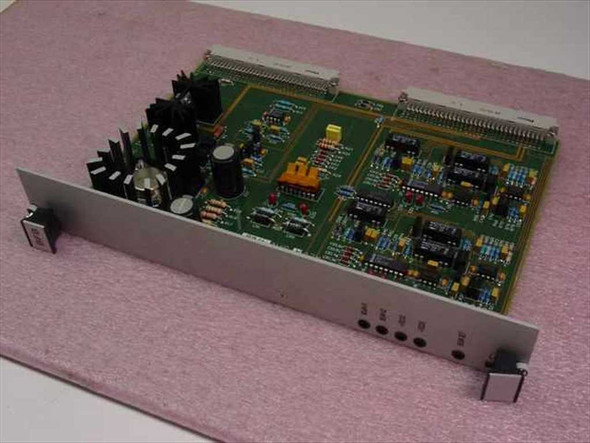 IVS Accuvision 200 Beam Focus Board 0003-01206 – front-left angled view showing PCB with heatsink and front panel bracket