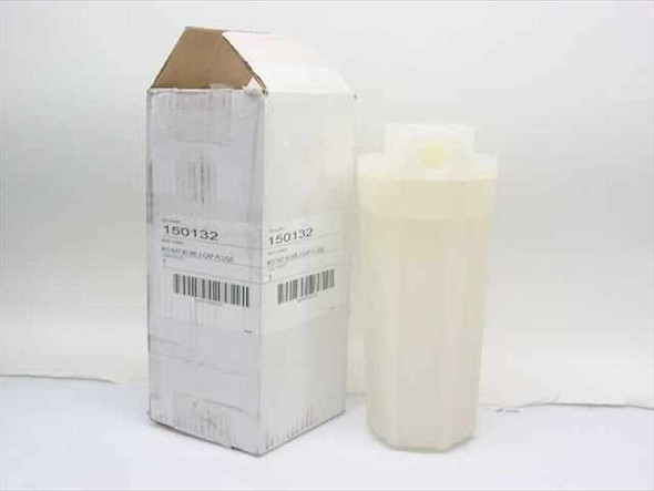 US Filter 150132 plug filter housing new surplus with original box — front view showing translucent natural polypropylene housing and labeled carton