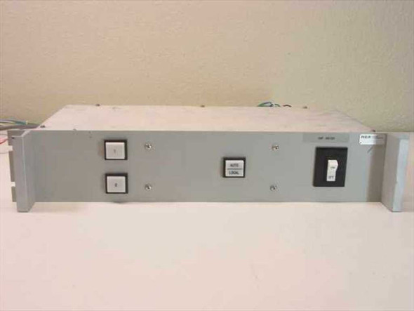 Varian VJC6767D8T7 Switch Control – front panel view showing two pushbuttons, AUTO/LOCAL toggle switch, and power rocker switch