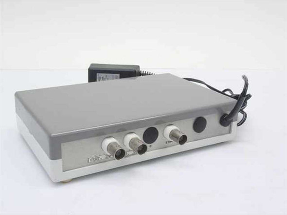 Extron RGB102E Universal TTL Interface rear panel showing multiple BNC connectors and AC adapter