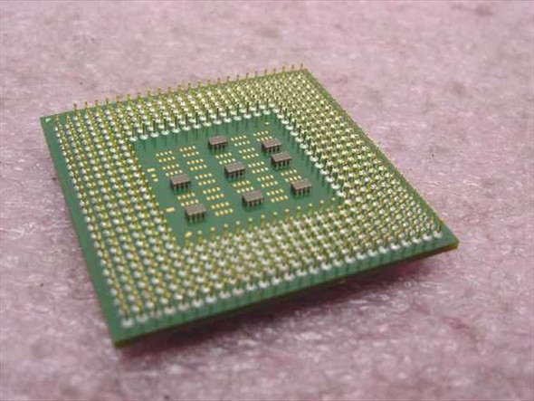 Intel Celeron SL6BC Socket 478 CPU — underside showing mPGA478 pin array