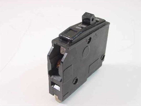 Square D KU-197 Type QO 1-Pole 20 Amp Circuit Breaker – right side profile view showing wire lug terminal and mounting tab