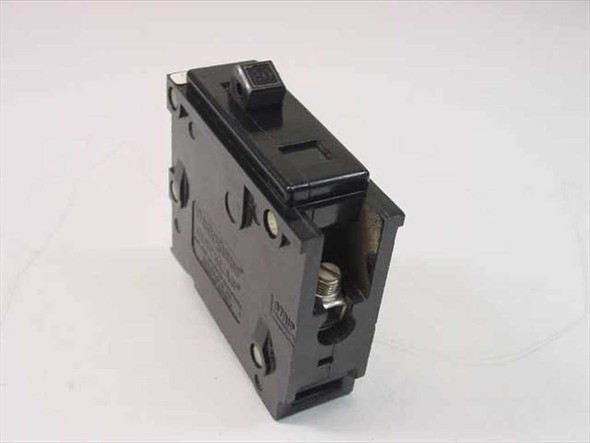 Westinghouse MJ-2239 Quicklag Type BA 1-Pole 20A Circuit Breaker – right-side profile view showing toggle and body