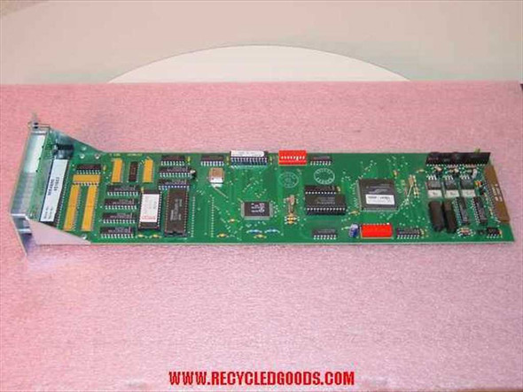 MultiTech MR4800 MultiModem Manager Controller Card – top view of green PCB with ICs and card-edge connector