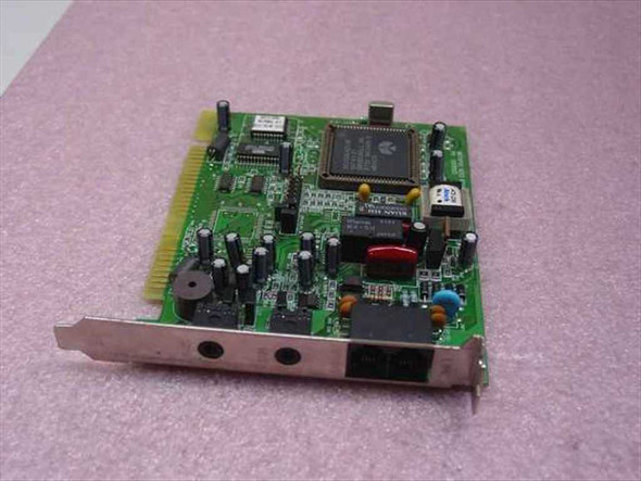 Taicom MR56PVS 56K PCI modem card front view showing Rockwell chipset and RJ-11 port bracket