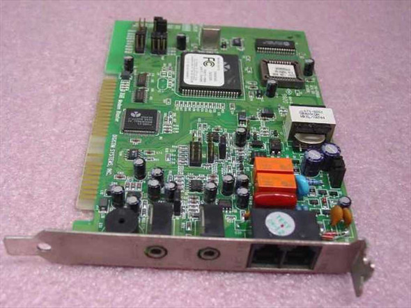 Digicom Modem Blaster DI5656/5600 ISA modem card – front top-angle view showing PCB components and bracket
