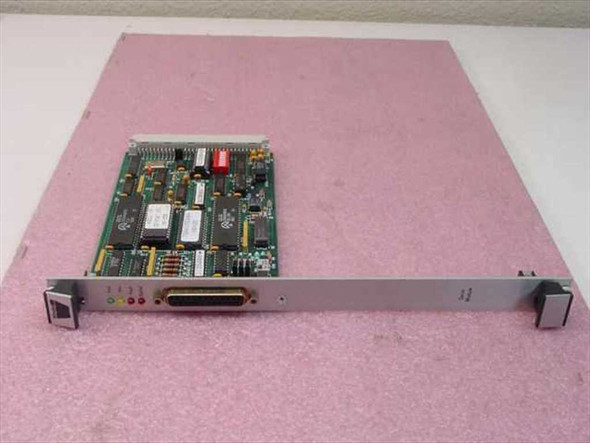 Whedco VME-3550 Servo Module VMEbus PCB board installed in VME front panel bracket – full front view