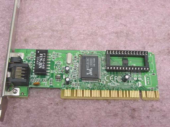 Linkskey LKF-5100+ PCI NIC – top-down view of PCB showing main controller chip and component layout
