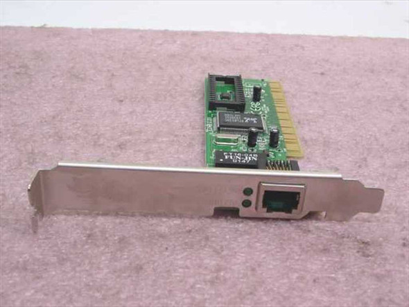 Linkskey LKF-5100+ PCI Ethernet NIC – front view showing single RJ-45 port on bracket and green PCB