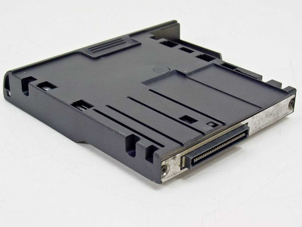 Dell 09YXE floppy disk drive module – rear angled view showing proprietary laptop bay edge connector