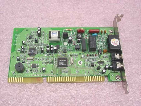 Creative Labs DI5660 Modem Blaster 16-bit ISA combo card – top-side PCB view showing Creative Labs chip and onboard components