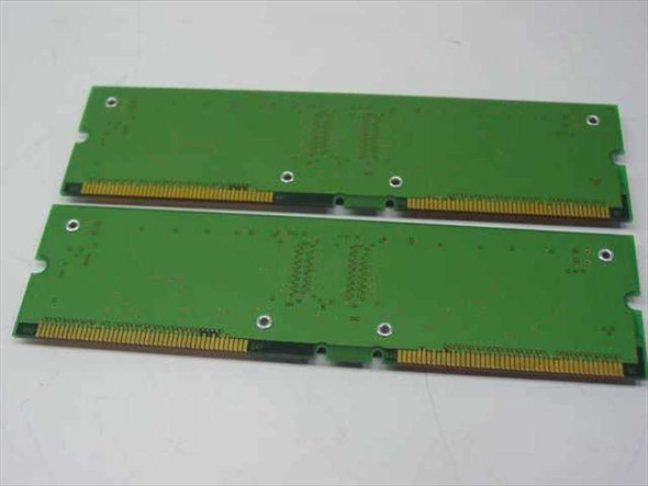 NEC MC-4R64FKE8D-845 64MB RDRAM RIMM pair – rear PCB view of both modules showing edge connectors