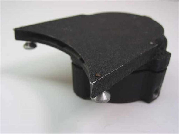 Bacharach Style 2500 air velocity meter top and side view showing black textured housing and flip cover