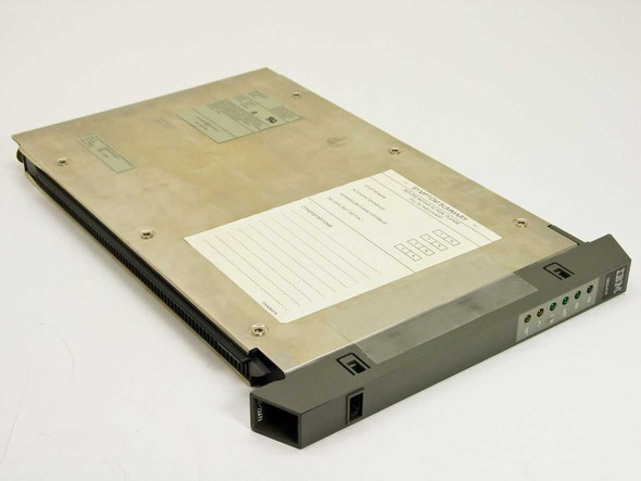 IBM 5822-018 56K DSU/CSU rackmount module — top and right-side angled view showing metal chassis and label