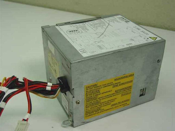 Zenith 234-1135 125W desktop power supply – front and top view showing caution label and output harness with Molex connectors