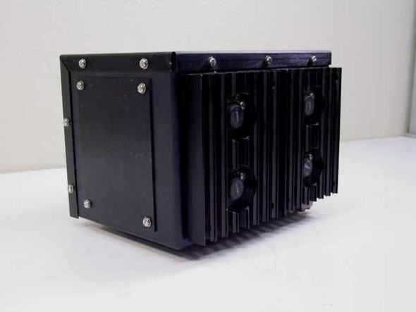 ERA Transpac LS324 Power Supply — right side view showing large finned aluminum heatsink with four output transistors