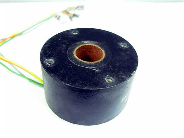 Daytronic 2F4051B current transformer – top/side view showing four UNC 6-32 mounting holes on 23mm radius and 56mm diameter housing