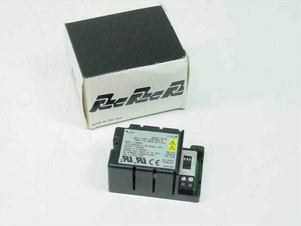 Red Lion Controls MLPS power supply module shown with original Red Lion branded box — front angle view