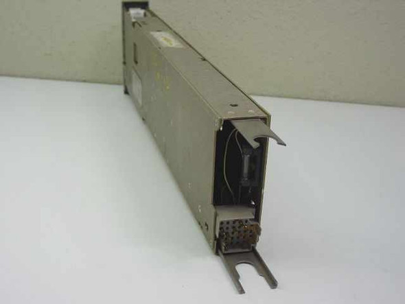 Honeywell Vutronik instrumentation amplifier plug-in – angled rear-left view showing multi-pin connector and internal wiring
