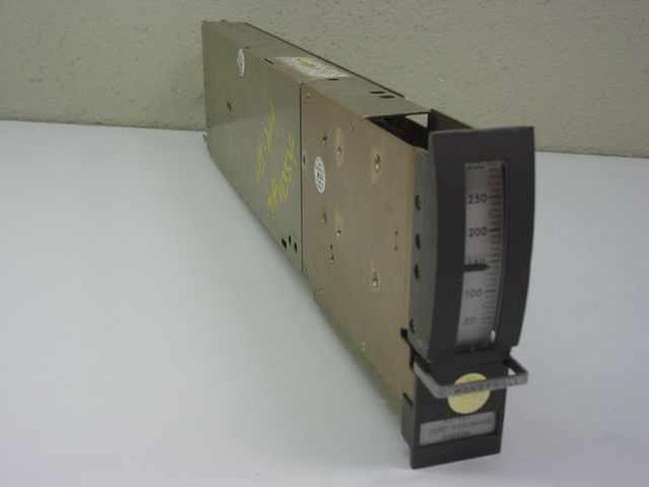 Honeywell Vutronik 37610-3063-0100-000-000 instrumentation amplifier plug-in module – angled front-right view showing meter face and card housing