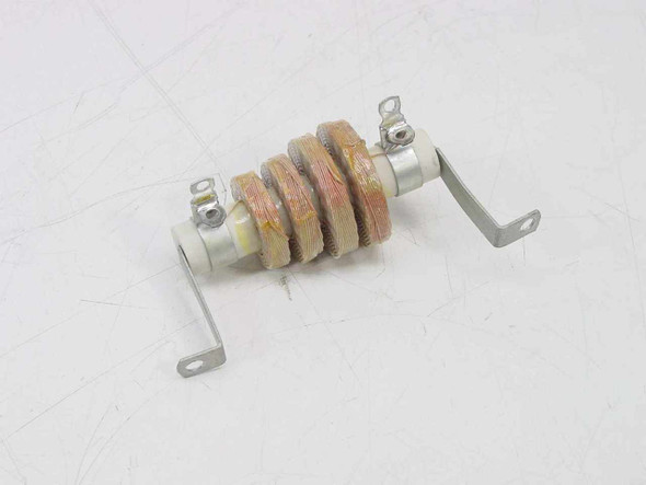 JW Miller Magnetics 4551 inductor choke assembly — side view showing coil windings and bracket configuration