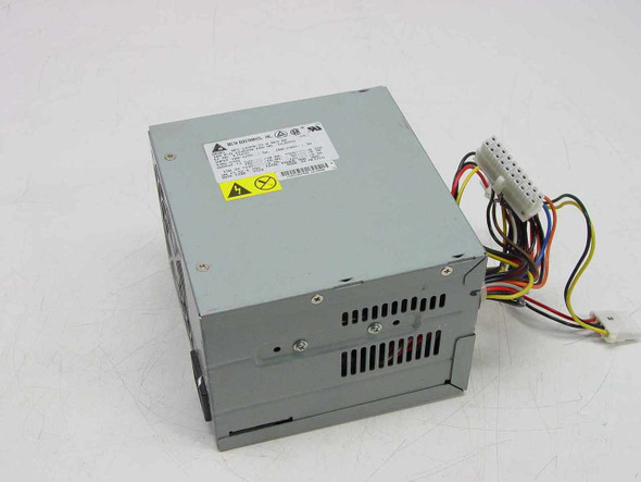 IBM Delta DPS-145PB-73 90W ATX power supply — front and left side view showing Delta Electronics label and cable harness